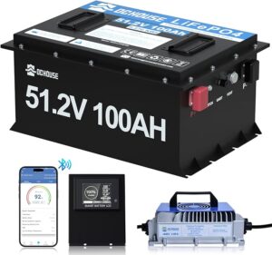 10. DC HOUSE 48V Lithium Golf Cart Battery