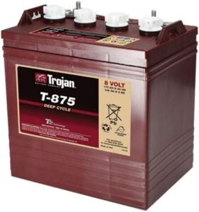 1. Trojan T875 8 Volt Golf Cart Battery