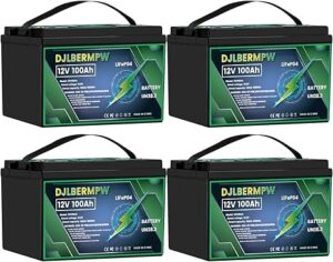 4. DJLBERMPW 12 Volt Golf Cart Battery