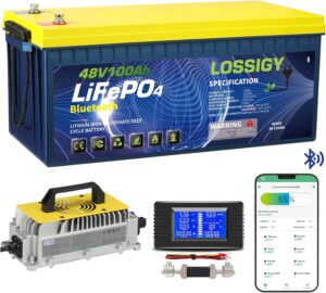LOSSIGY 48V Lithium Golf Cart Battery